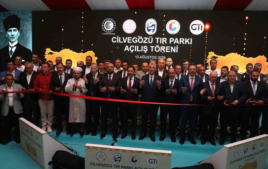 Cilvegözü’nde bin 200 tır kapasiteli tır parkının açılışı gerçekleştirildi