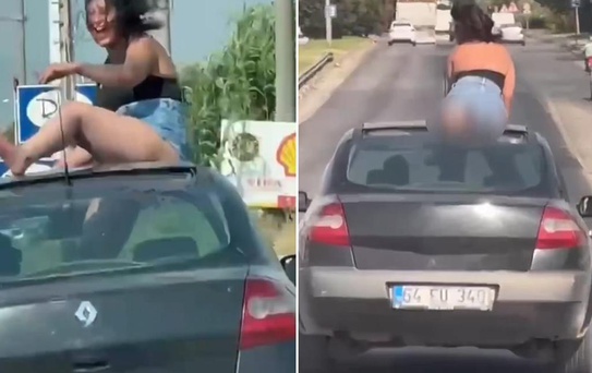 Görenler gözlerine inanamadı! Dans etti, yetmedi eteğini sıyırıp...