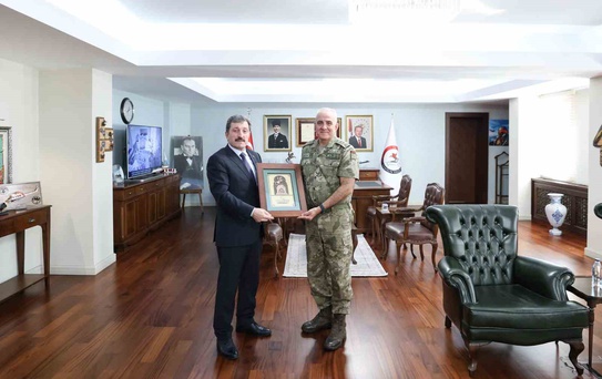 Gazi Tümgeneral Davut Ala'ya Veda Ziyareti