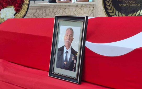 Didimli Kıbrıs Gazisi askeri törenle son yolculuğuna uğurlandı