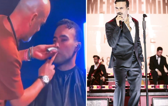 Mert Demir konseri yarıda kesti! Berberi sahneye çağırıp...