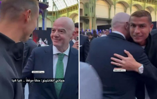 Ronaldo ile Infantino arasında gülümseten diyalog: 23 gol daha mı kaldı?