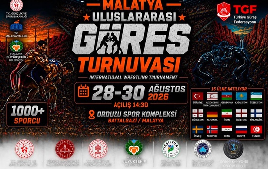 Malatya'da Uluslararası Güreş Organizasyonu