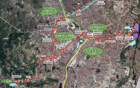 Adapazarı-Serdivan Tramvay Hattı İhalesi Tamamlandı