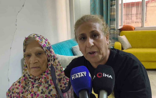Hatay'da yaşayan Hanuf Nine torununun torununu gördü