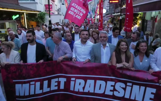 Şile'de 'ihanet' protestosu: Millet İradesine Saygı Yürüyüşü