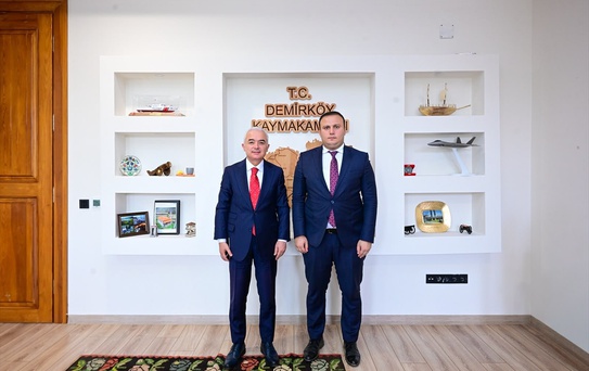 Vali Turan'dan Kaymakam Erdem'e Ziyaret