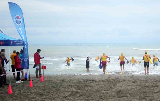 Karadeniz’in hırçın sularında Cankurtarma Sportif Deniz Türkiye Şampiyonası