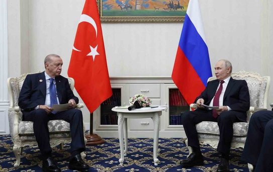 Erdoğan ve Putin'den Bişkek'te kritik görüşme