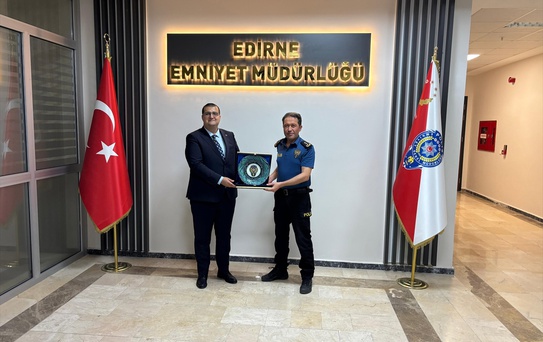 Elazığ'a atanan Metin Nacioğlu, Edirne'de Vali Yardımcısı ve güvenlik amirlerine veda ziyaretlerinde bulundu