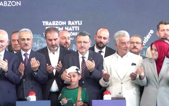 Trabzon Raylı Sistem Hattı'nın Temeli Atıldı