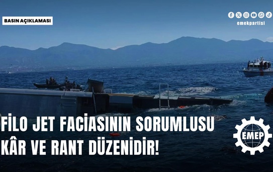 EMEP lideri Aslan, Filo Jet faciasında sorumluluk tüm mekanizmada