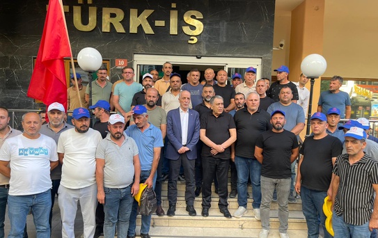 Doruk Madencilik işçilerinden TÜRK-İŞ Genel Başkanı Atalay'a teşekkür