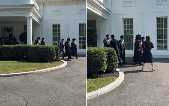 Trump'tan 47 yıl sonra bir ilk! Beyaz Saray'da Hasidik Yahudi dini liderlerini ağırladı