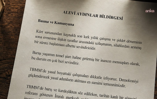 Alevi Aydınlar Bildirgesi'ne 44 yeni imza ile imzacı sayısı 97'ye ulaştı