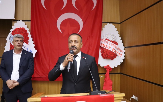 MHP Midyat İlçe Başkanlığına Adil Acar yeniden seçildi, kongreye katılım yüksekti