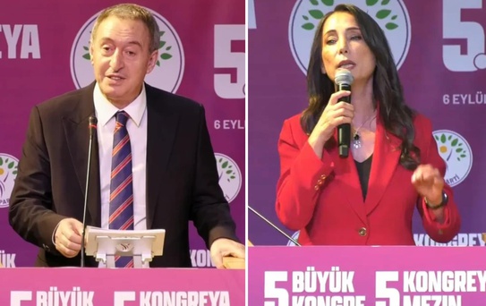 DEM Parti'de Tuncer Bakırhan ve Tülay Hatimoğulları yeniden Eş Genel Başkan seçildi