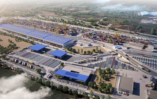 KTSO heyeti Karabük Lojistik Merkezi için Railport'un intermodal altyapısını yerinde inceledi
