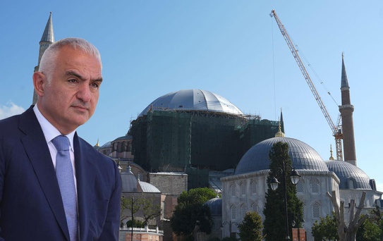 Ayasofya'nın mihrap bölümündeki kubbede güçlendirme ve konservasyon çalışmaları başlıyor