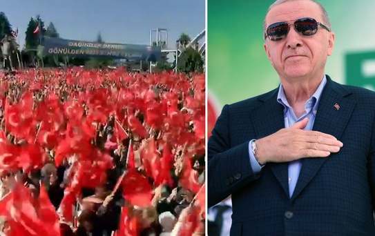 Memleketinde Cumhurbaşkanı Erdoğan'ı mest eden görüntü