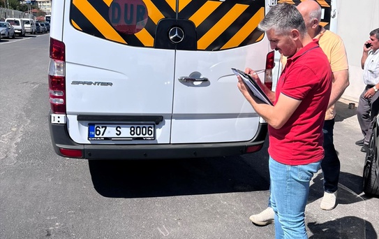 Karadeniz Ereğli'de 120 öğrenci servisi belge ve donanım denetiminden geçti