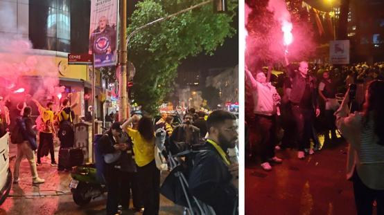 Fenerbahçenin şampiyonluğu Bağdat Caddesini bayram yerine çevirdi