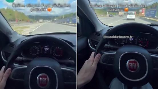 Direksiyon başında video çekiyordu, saniyeler sonra kaza yaptı