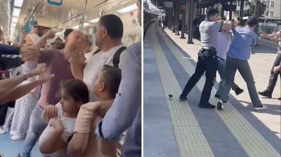 Marmarayda tartıştığı yolcuyu çocuklarının gözü önünde darbeden şüpheli tutuklandı
