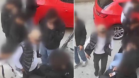 Çocuk yaştaki çete genç kızın kolyesini gasbetti