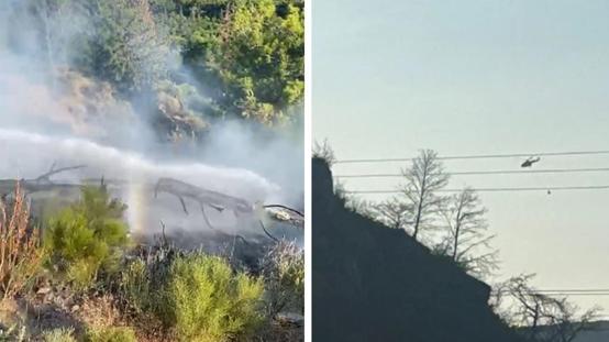 Muğlada iki orman yangını birden çıktı