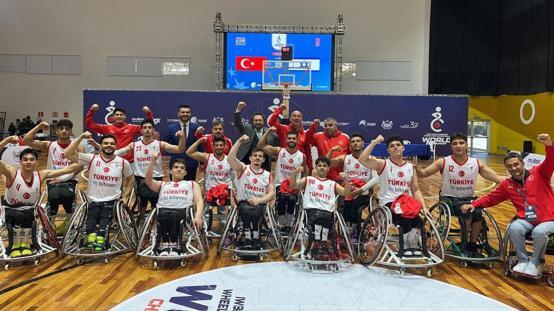 23 Yaş Altı Tekerlekli Sandalye Basketbol Milli Takımımız, İsraili 84 sayı farkla ezip geçti