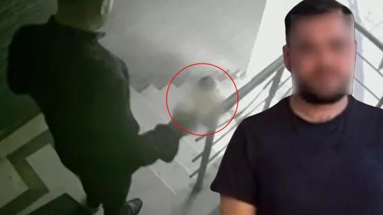 Kızına tekme atarak merdivenlerden yuvarlayan babadan skandal ifade