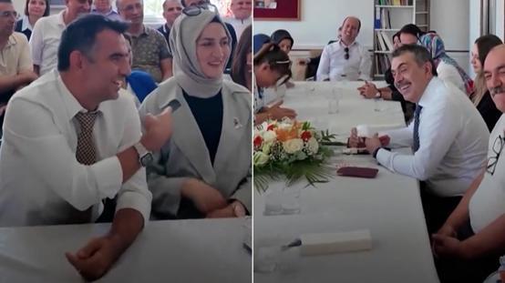 Bakan Tekin, öğretmen çiftin 7 çocuğu olduğunu duyunca şaşırdı! Hemen talimat verdi