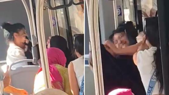 Otobüste çarşaflı kadına saldırdı: Defolun gidin bu ülkeden