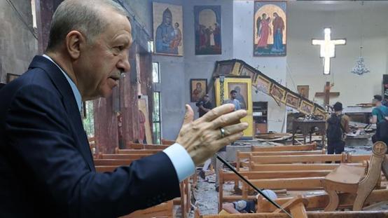 Cumhurbaşkanı Erdoğandan Şamdaki kilise saldırısına tepki