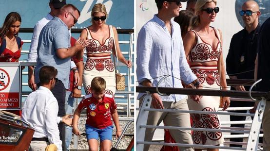 Jeff Bezosun düğünü için İtalyaya gelen Ivanka Trump, şıklığıyla göz kamaştırdı