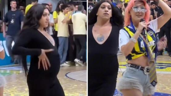 Fenerbahçenin şampiyonluk kutlamalarına damga vuran dansçı