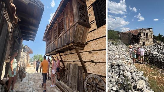 Antalyanın 15 haneli 50 nüfuslu beton yapı bulunmayan 800 yıllık tarihi köyüne turist akını