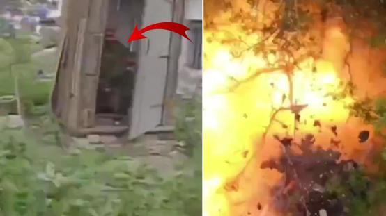 Ukraynaya ait kamikaze drone, tuvaletteki Rus askerini hedef aldı