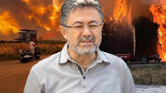 Bakan Yumaklı: Manisa ve İzmirdeki yangınların enerjisi düştü