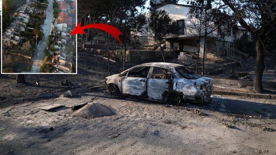 Seferihisarda orman yangını: 345 haneli yazlık site küle döndü