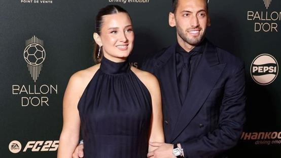 Hakan Çalhanoğlunun eşinden olay paylaşım