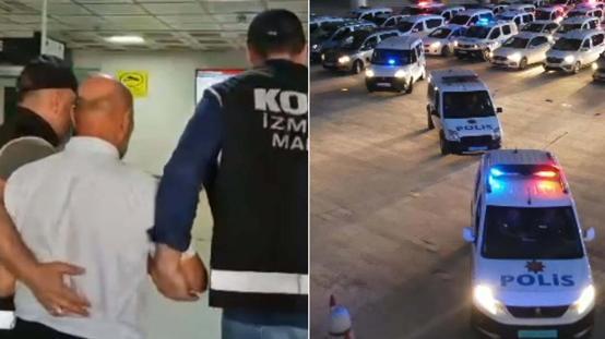 İzmirdeki operasyonun kapsamı genişledi! İşte Tunç Soyerin gözaltına alındığı anlar