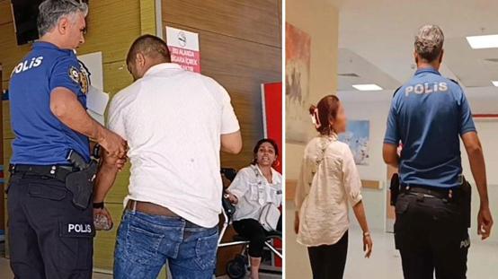 Parkta bıçakladığı kocasını hastanede böyle tehdit etti: Eve gel, şeyine kızgın yağ dökeceğim
