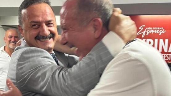 Kırkpınarda karşılaşan Ağıralioğlu ve İnce güreşe tutuştu