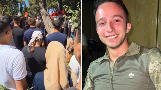 Şehit Ege Akarı arkadaşları Harbiye Marşı ile uğurladı