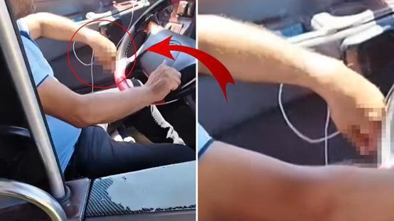 Sigara içen İETT şoförü uyarılınca çıldırdı: 50 tane kamera var, sana mı kaldı?