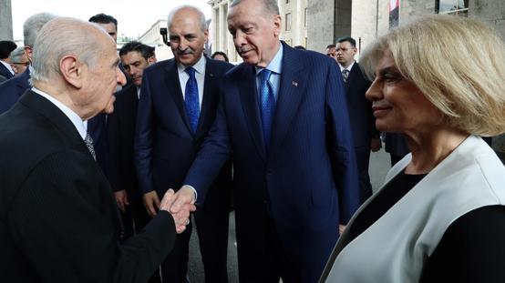 TBMMdeki 15 Temmuz anma programına Tansu Çiller de katıldı