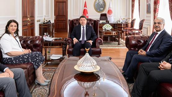 DEM Parti heyetiyle görüşen Adalet Bakanı Tunçtan açıklama