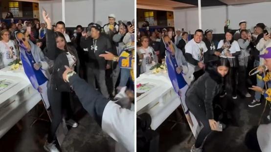 Kocasının tabunun yanında twerk yapan kadın sosyal medyayı ikiye böldü